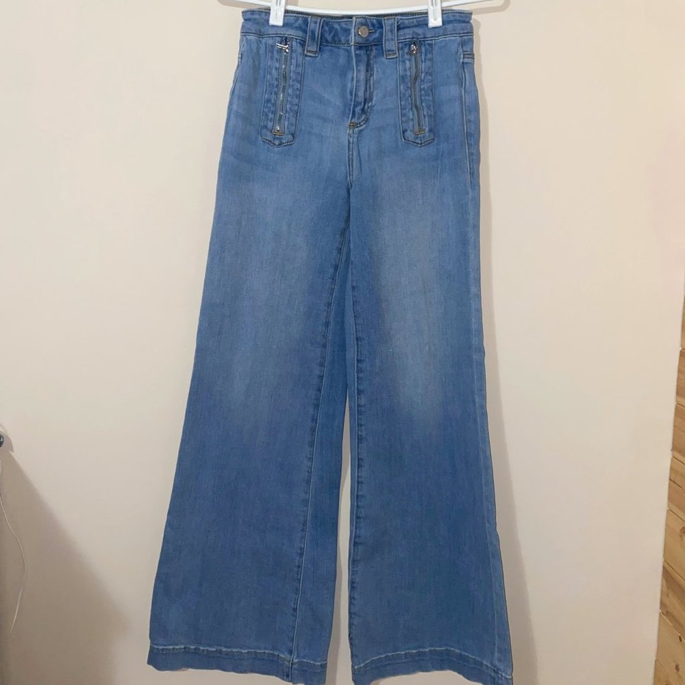 Anthropologie High waisted bellbottoms Size 27